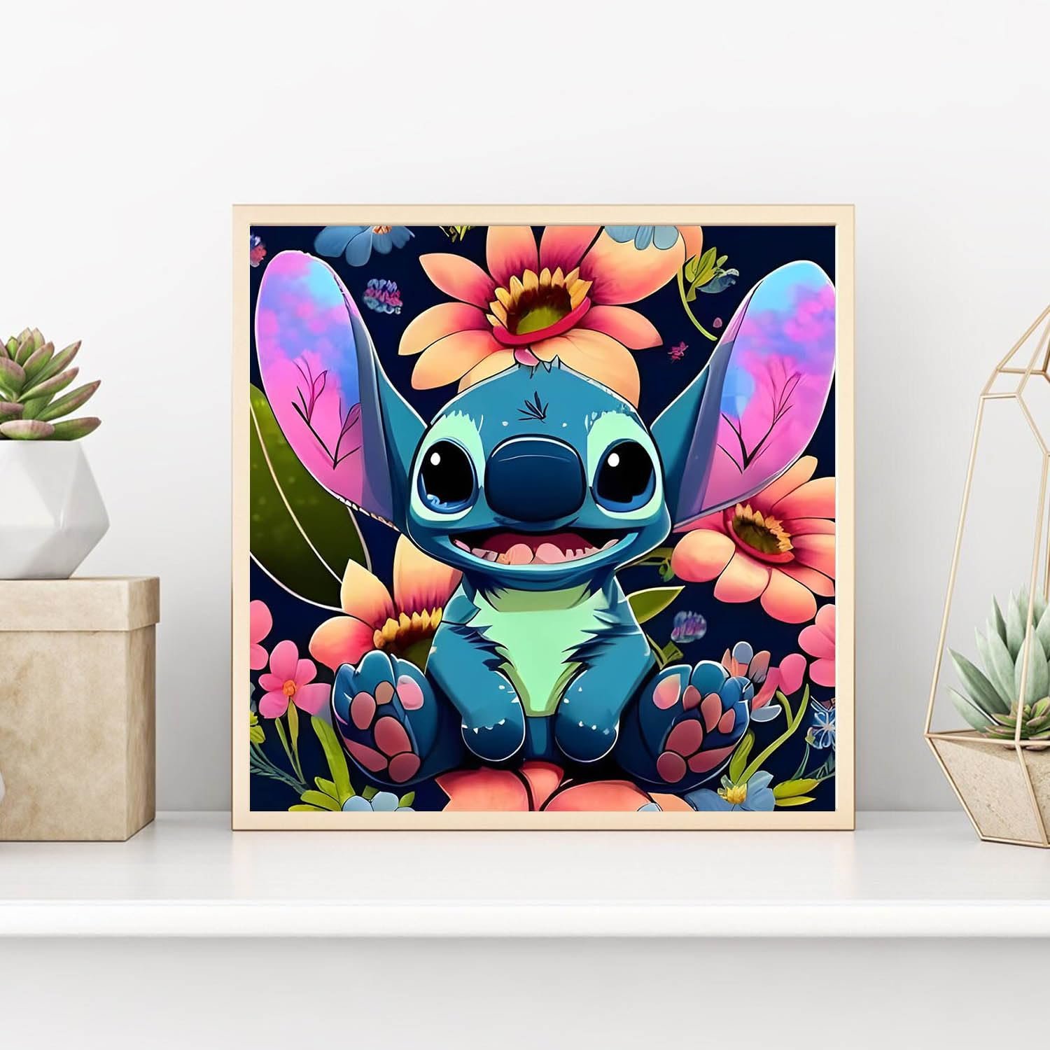 Children's puzzle toys Happy Stitch Diamond Painting DIY handmade hanging paintings