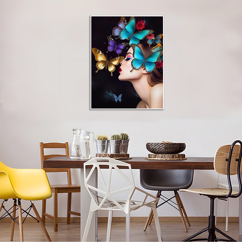 paintings by number animal Full Drill Round Diamond butterfly 5d diamond painting portrait diy oil painting by number friends