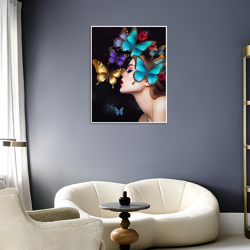 paintings by number animal Full Drill Round Diamond butterfly 5d diamond painting portrait diy oil painting by number friends
