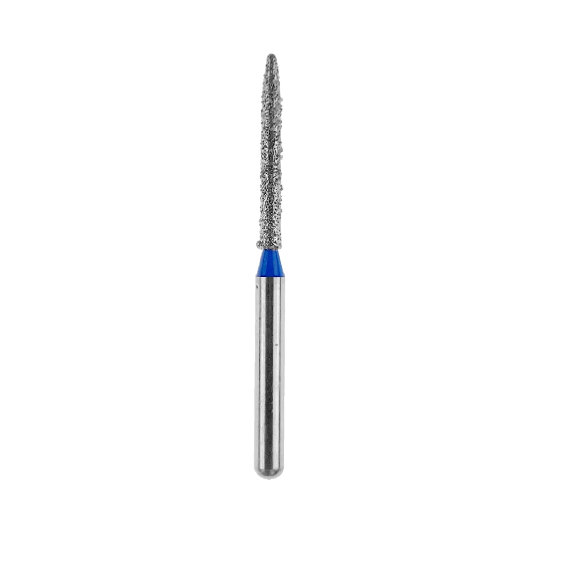 Wolf's Fang FO Flame Ogival End Type 10PCS Dental Diamond Burs Polishing Teeth Stainless Steel for High Speed Handpiece