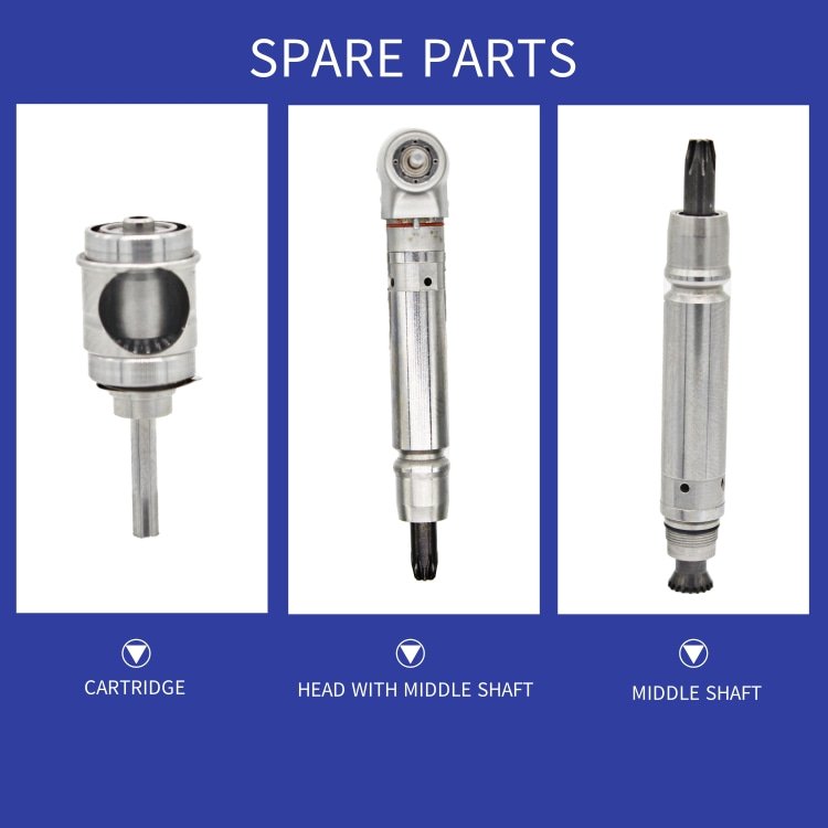 Portable Dental Low Speed air turbine Contra Angle Fiber Optic Handpiece Polishing Teeth Compatible With All E-Type Electric