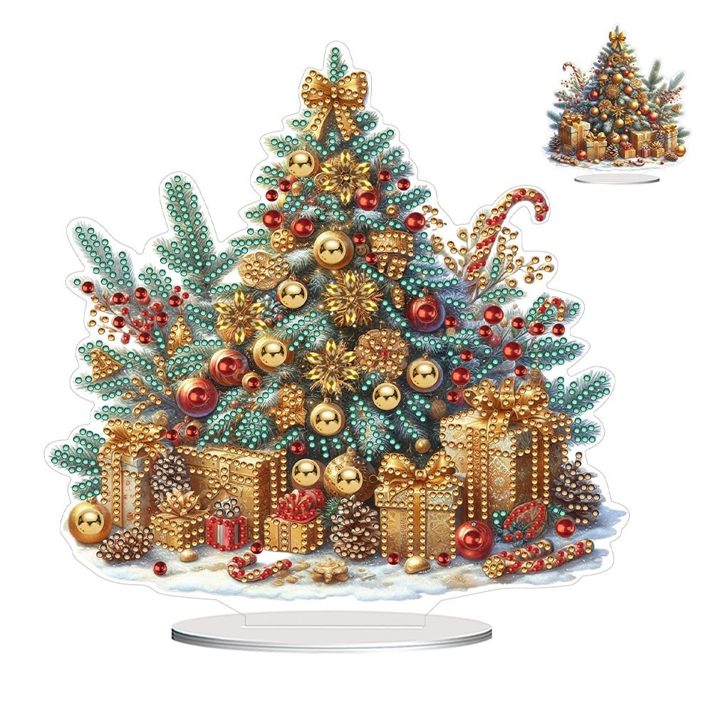 Diamond Painting Acrylic Winter Christmas Snowman 5D DIY Table Craft