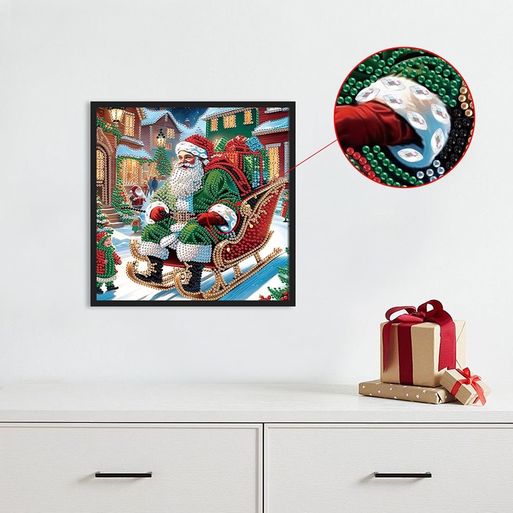Custom 30x30CM DIY Santa Claus Home Decor Diamond Painting Special Shaped Acrylic Christmas Decor Diamond Painting