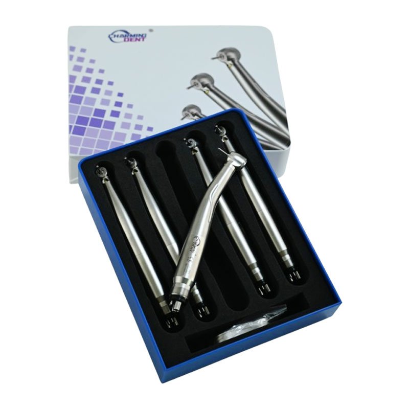 Charmingdent high quality dental LED high speed handpiece set 5 pcs / dental air turbine handpieces self luminous