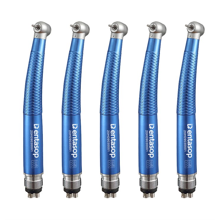 Dental High-speed Handpiece Dark Blue Strong Cutting Ce Turbine Low Speed Handpiece Ceramic Bearing Electrical Dental Hand Piece