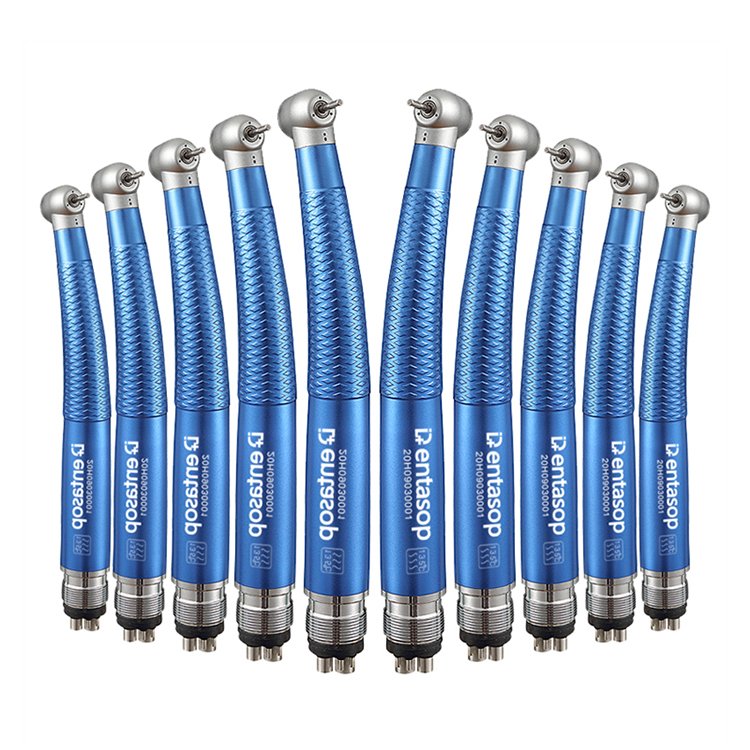 Dental High-speed Handpiece Dark Blue Strong Cutting Ce Turbine Low Speed Handpiece Ceramic Bearing Electrical Dental Hand Piece