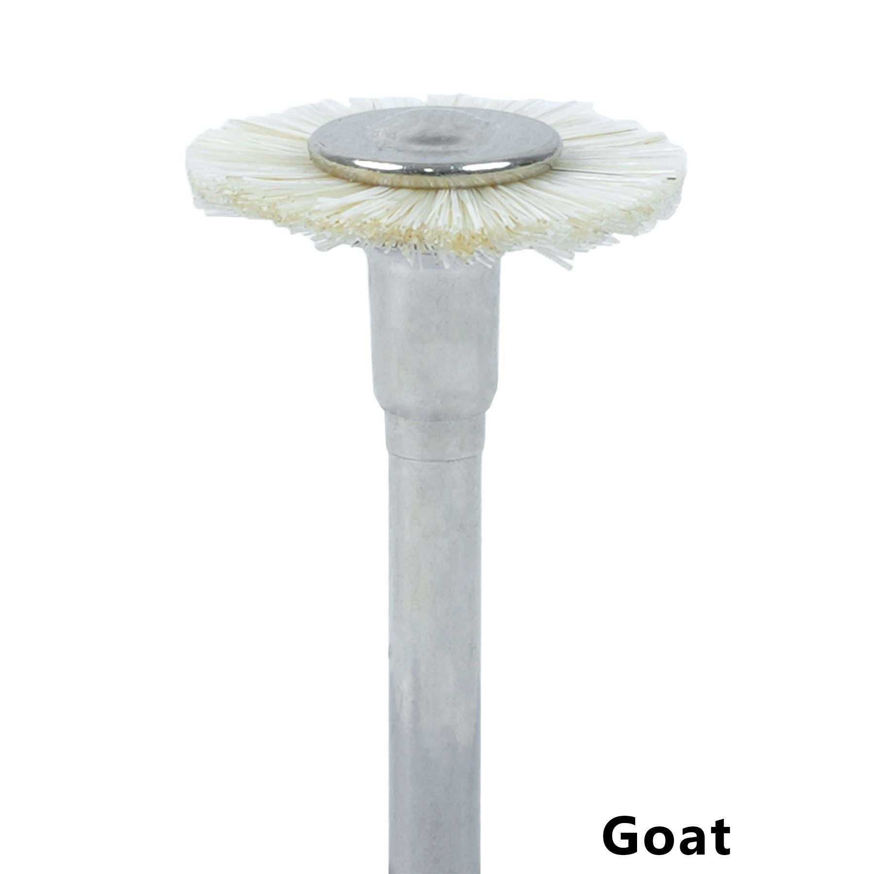 White Soft Dia10mm Dental Instruments Dentist Rotary Tool Polishing Brush Wheel Buffs For Low-Speed Handpiece RA Shank