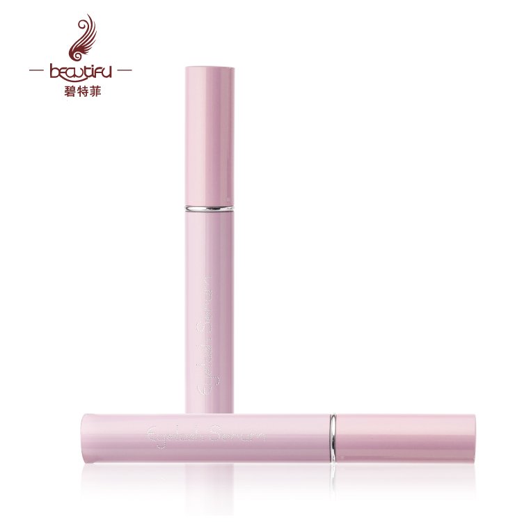 6ml Empty light pink metal exquisite eyelash bottle tube with diamonds,bottle for eyelash, empty pink eyelash bottle