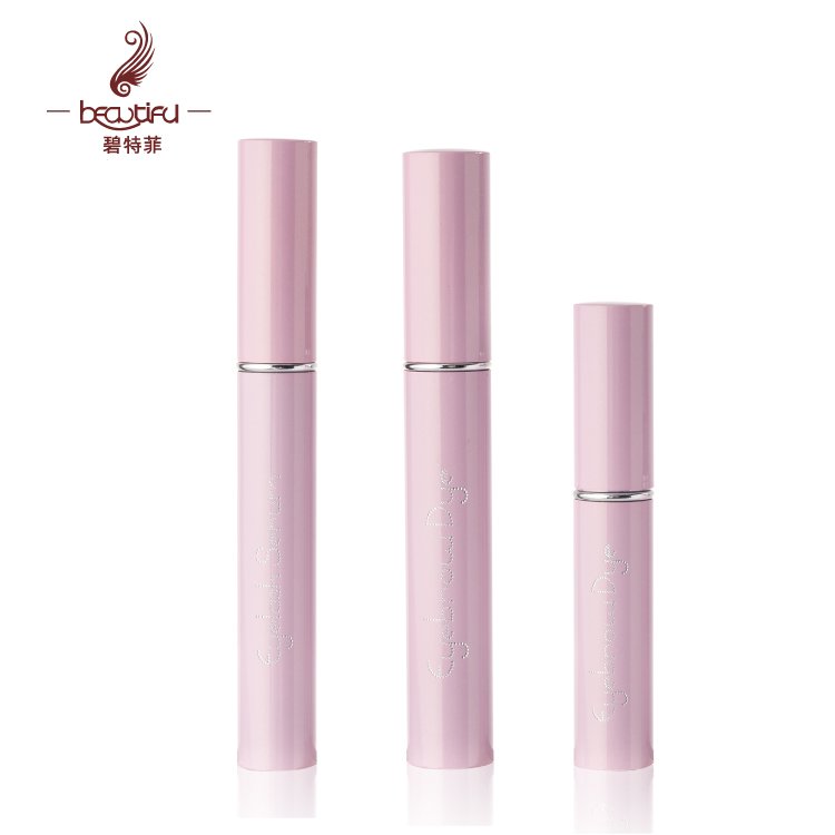 6ml Empty light pink metal exquisite eyelash bottle tube with diamonds,bottle for eyelash, empty pink eyelash bottle