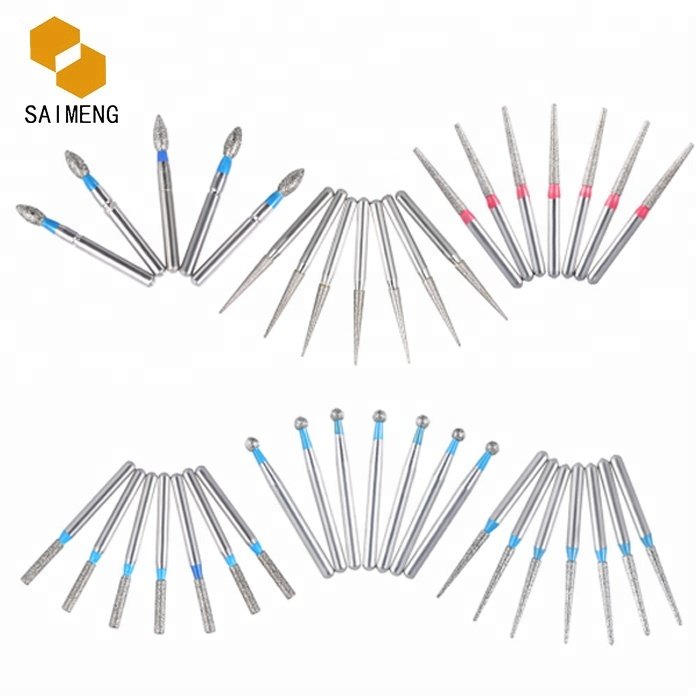 Anteeth High Cutting Force Dental High Speed Handpiece Burs BR BC TR FG Round Dental Diamond Burs