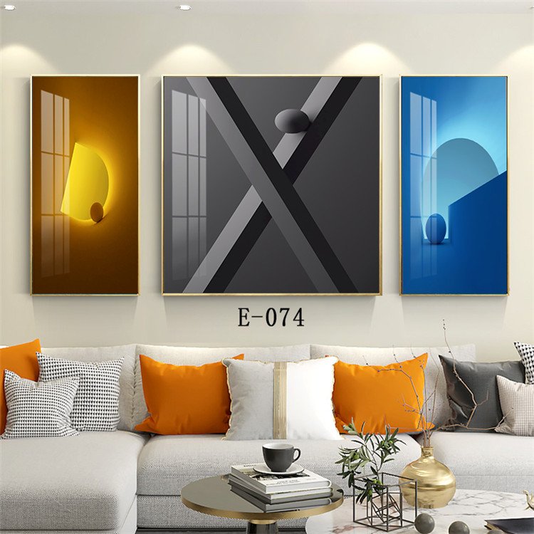 Creative Design Geometric Alien 3D Pattern Wall Painting Frame Waterproof Screen Home Interior Decoration Frame