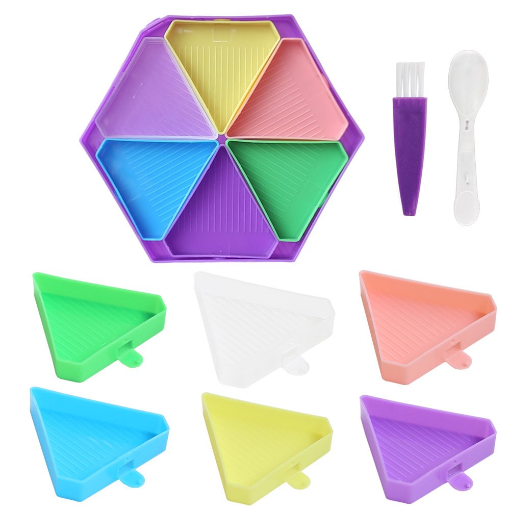 Diamond Painting New Turn Drill Hexagonal Diamond Disk Multifunctional Funnel Disk Sieve Drill Disk DIY Tool Set