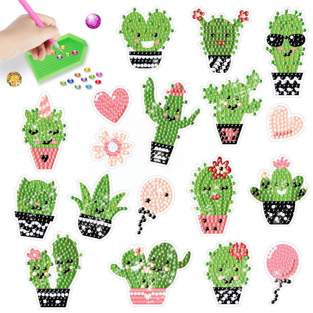 Diamond Painting Stickers Kits for Kids Gem Paint by Numbers Diamonds Arts for Boys and Girls DIY unicorn kit with Dots