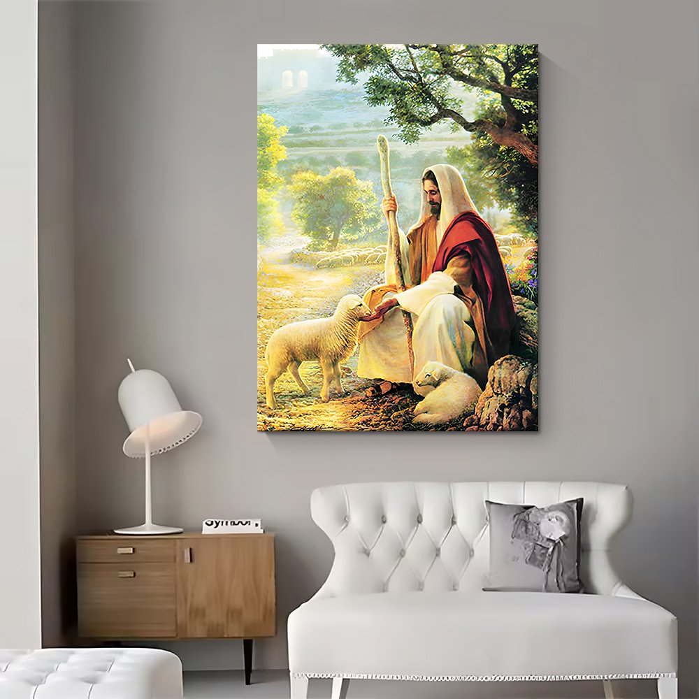 Christian Canvas Wall Art HD print Jesus Portrait Oil Painting Modern religious art wall painting