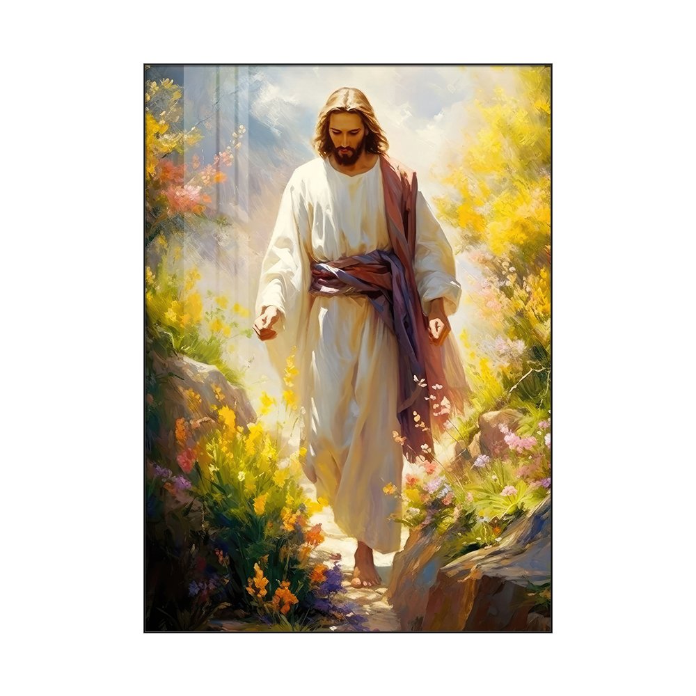 Christian Canvas Wall Art HD print Jesus Portrait Oil Painting Modern religious art wall painting