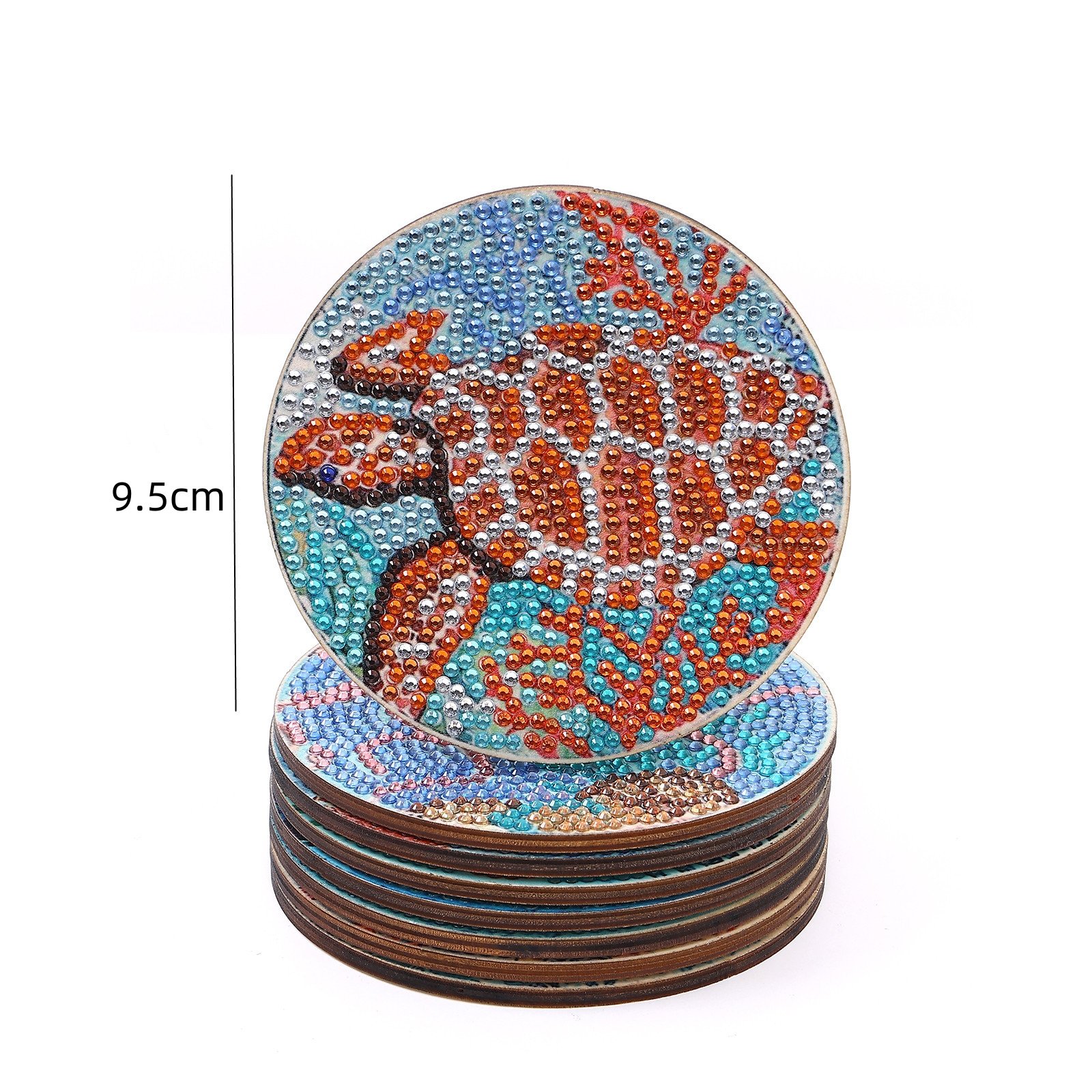 Factory Hot Sales Mini Diy Shimmer Colored Diamond Painting Kits Round Drill Animal Floral Size Screen Can Be Customized