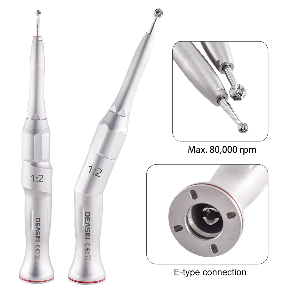 Dental Angle Implant Handpieces 1: 2 Increasing speed Straight Micro Motor Contra Angle Straight Slow Speed Surgical Handpiece