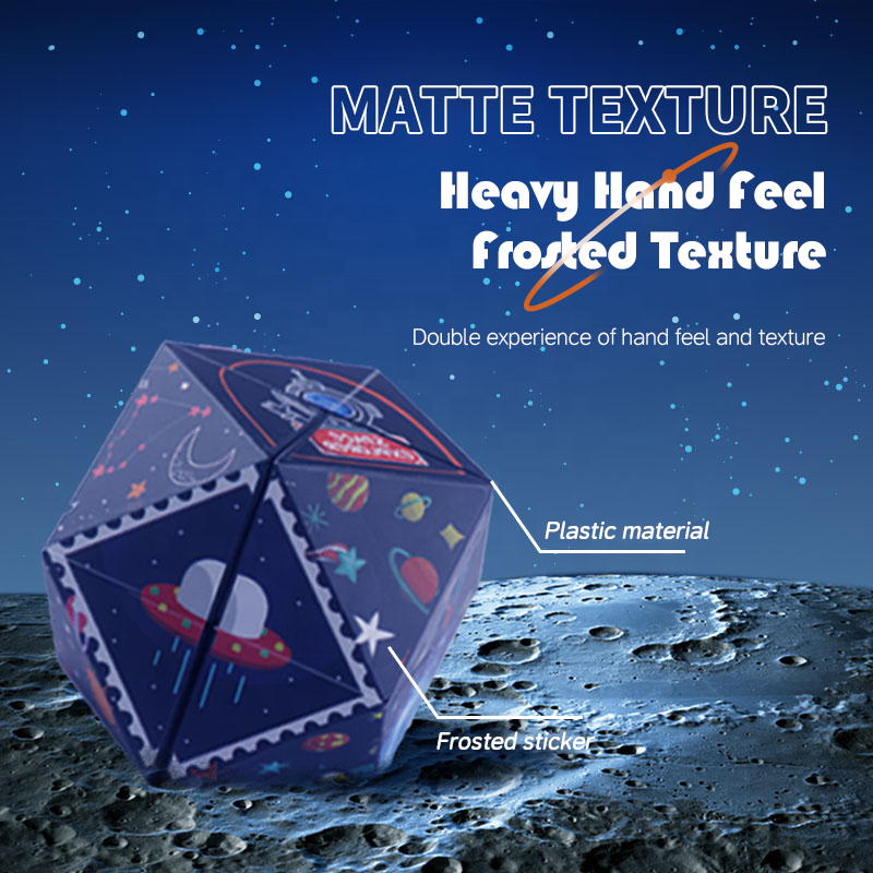 Kids Gift 3D Color Stereoscopic Mathematical Geometric Puzzle Game Cube Toy Stress Reducing Infinite deformation cube Small Toys