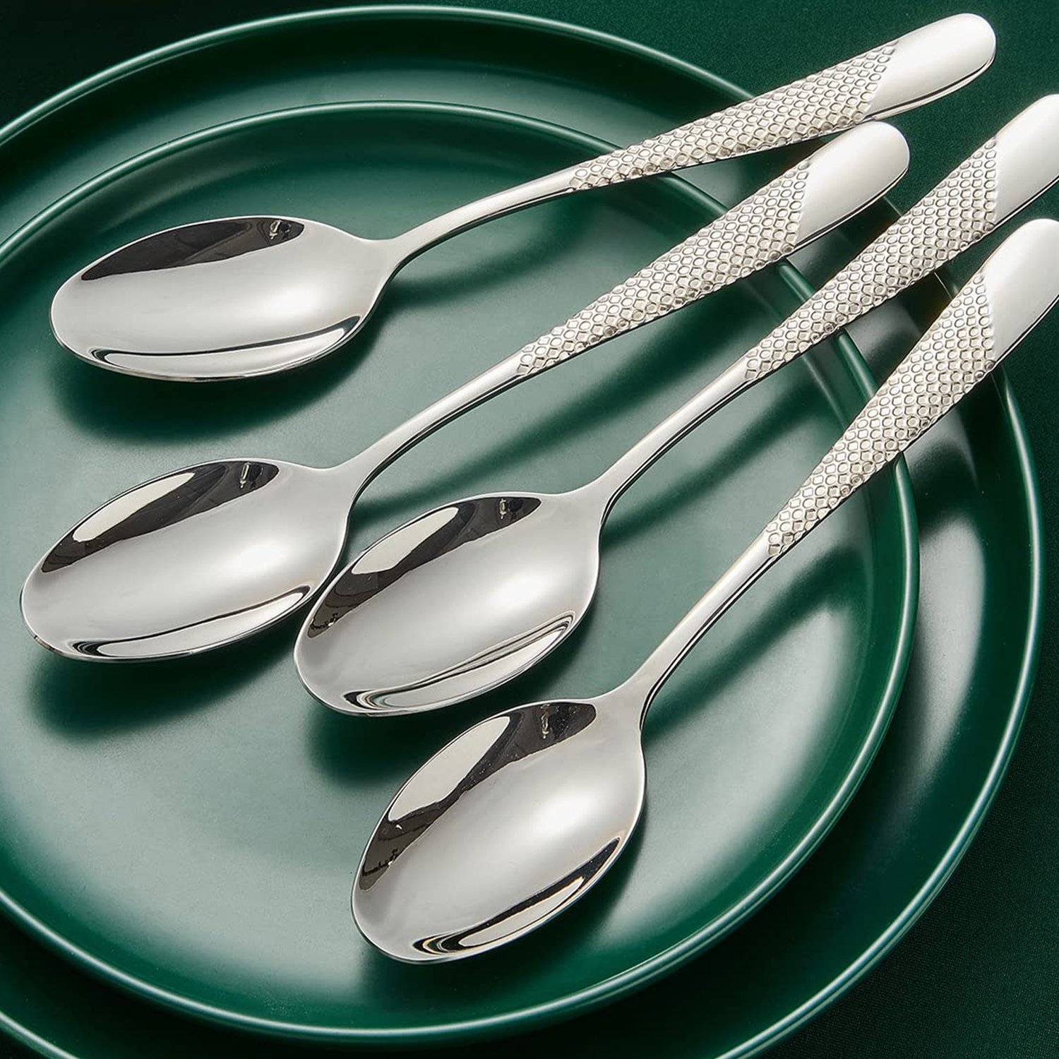 Popular Design Cutlery 56Pc Golden Coffee Spoon Color Set Gold Dinner Flatware