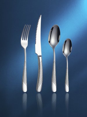 Popular Design Cutlery 56Pc Golden Coffee Spoon Color Set Gold Dinner Flatware