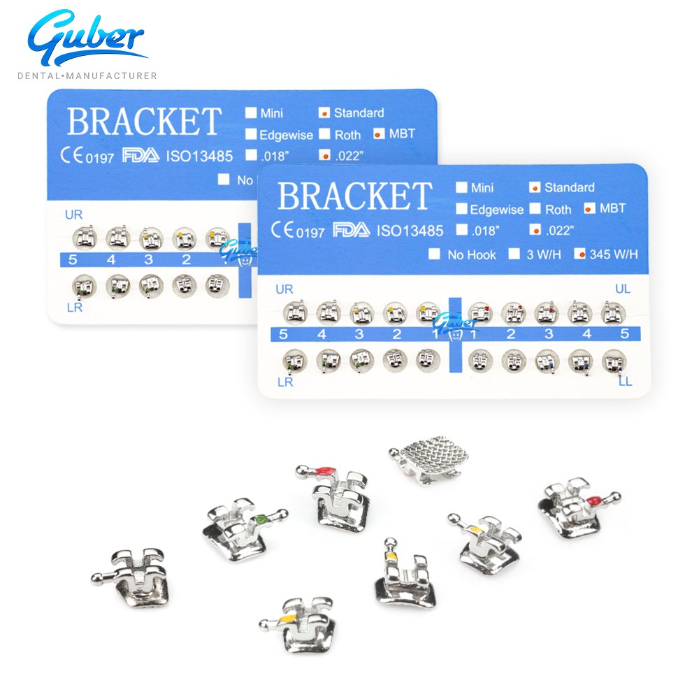 Factory Guber Braces dental equipments orthodontic brackets Ortodoncia brackets braces for teeth
