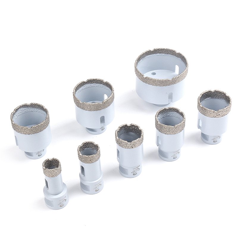 8PCS Diamond Brazing hole saw Sets Core Drill Bit Dry Drilling Core Drill Bit Diamond Hole Saw For Ceramic polishing ceramic tiles