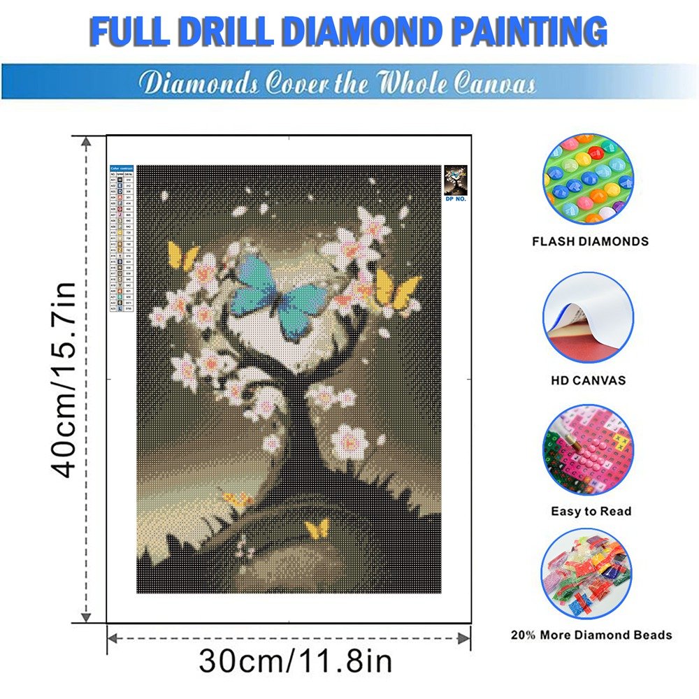 5D DIY Diamond Mosaic Butterfly Full Diamond Painting Flower New Collection Art Home Decor Rhinestone Pictures Craft Kit