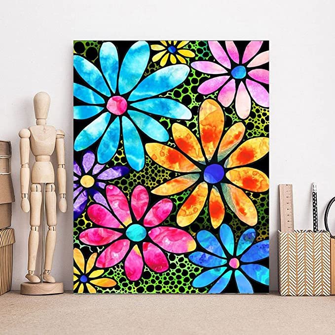 High End Short Lint Canvas Resin Square Drill Diamond Painting Art Galaxy