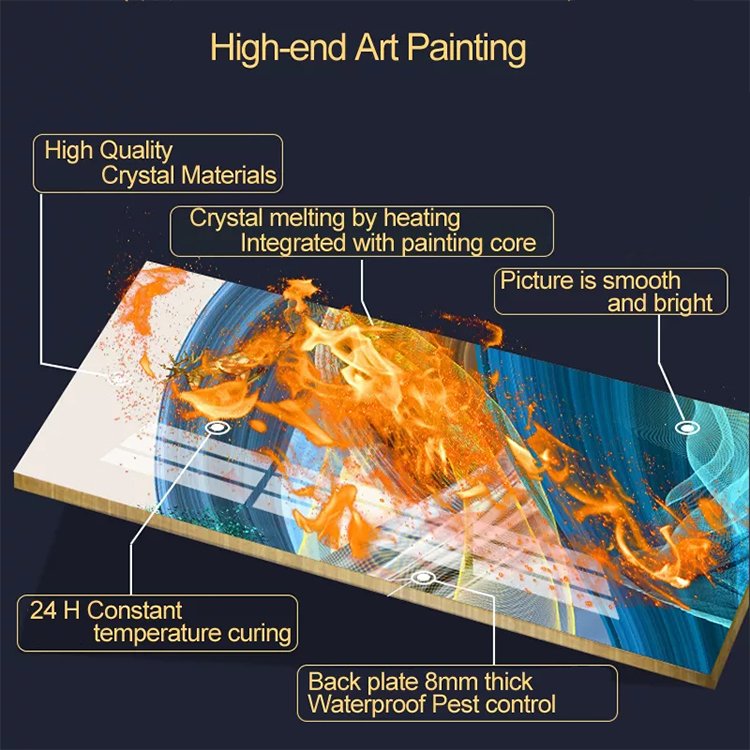 Living Room Bedroom Crystal Porcelain Painting Peacock Flower Diamond Painting Animal Home Art Decoration Painting