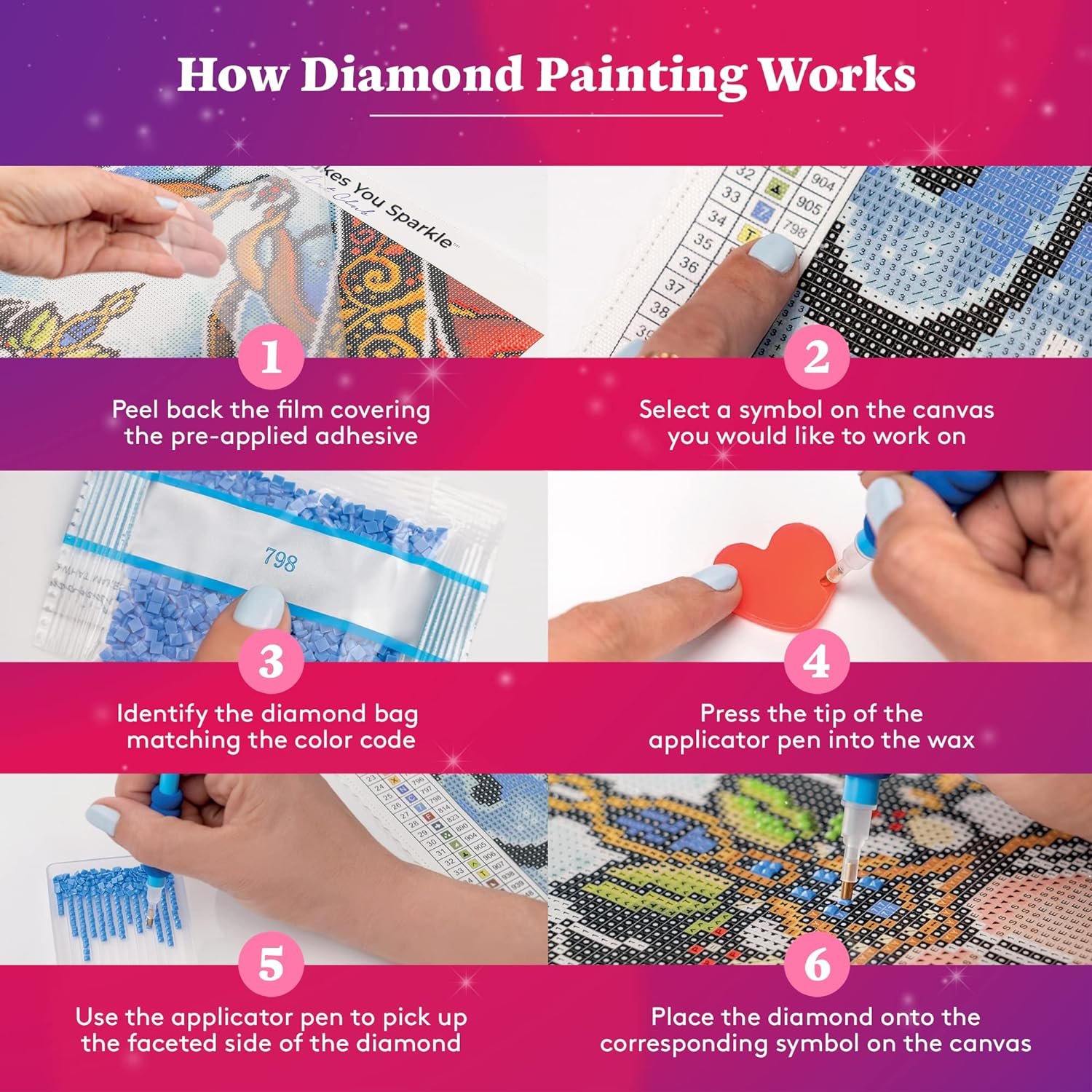 Beautiful Night View Diamond Painting Hand picked Moon Painting Creative Starry Sky Diamond Painting and wall decoration arts
