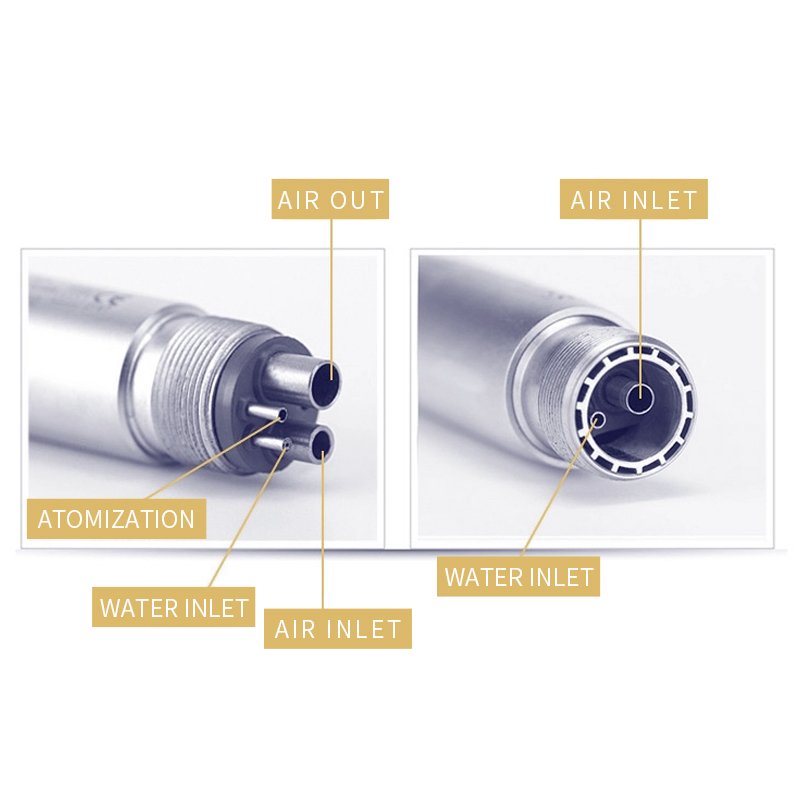 wholesale Dental 5 LED 5 Water Spray Air Turbine 5LED With E-generator High Speed Handpiece
