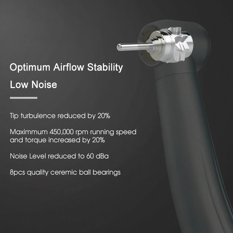 wholesale Dental 5 LED 5 Water Spray Air Turbine 5LED With E-generator High Speed Handpiece