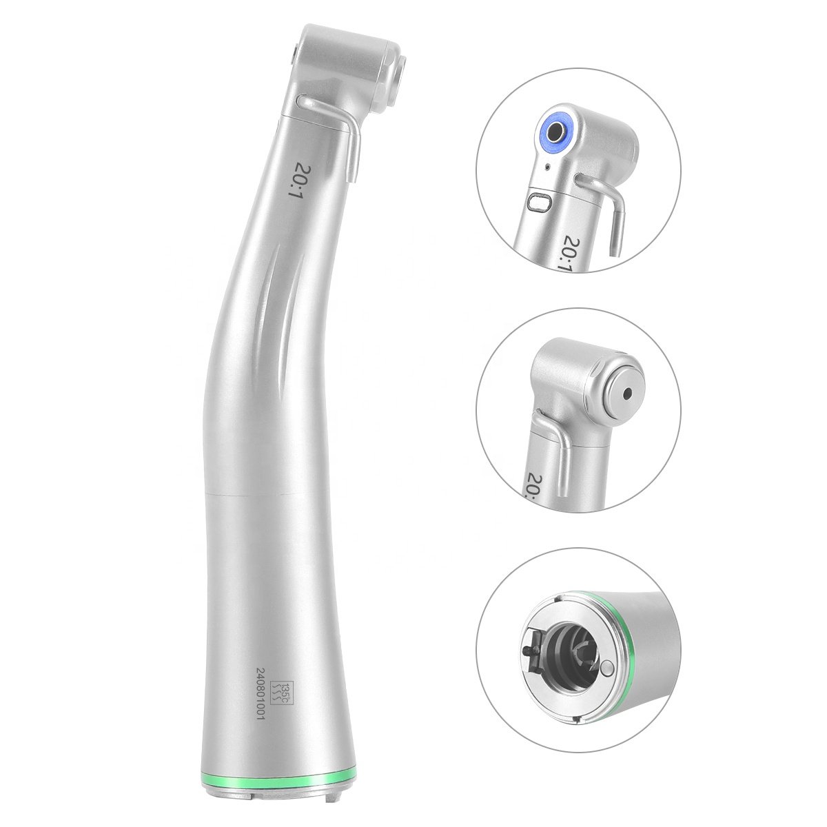 LED Dental 20: 1 Contra Angle Low Speed Implant Handpiece