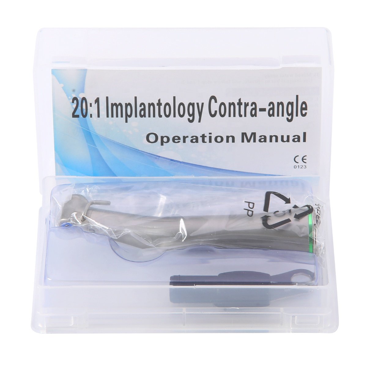 LED Dental 20: 1 Contra Angle Low Speed Implant Handpiece