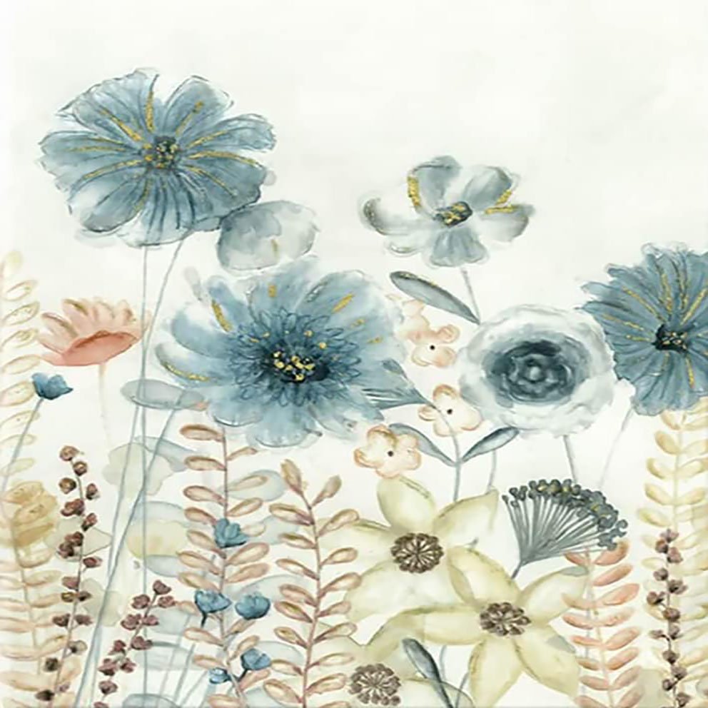 Simple retro plant diamond painting ink wash flower diamond painting living room decoration diamond painting 30*40cm