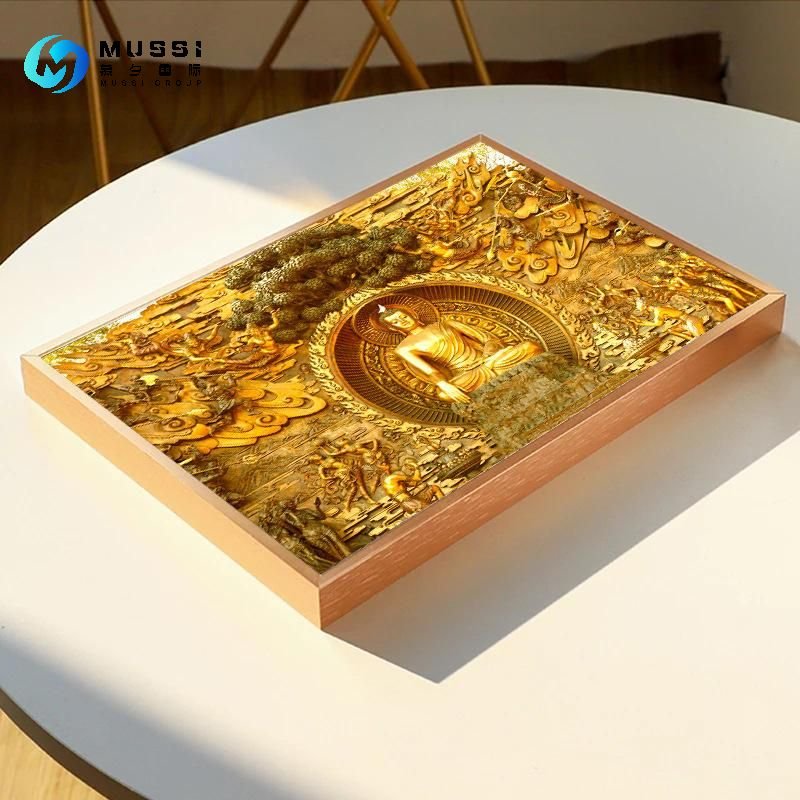 Golden Buddha Painting Mandala Mural Buddha Poster Print Wall Art Living Room Decoration Cuadros Frameless