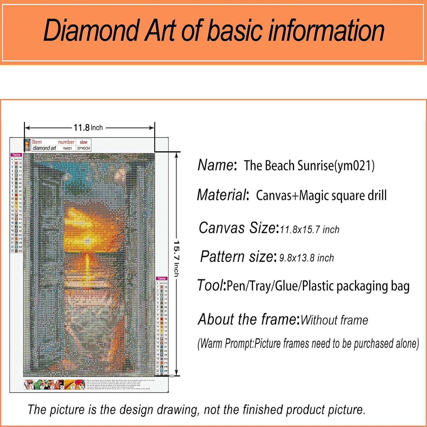 Hot selling 5D DIY diamond painting beach sunset diamond painting sunset scenery series decorative paintings 30*40cm