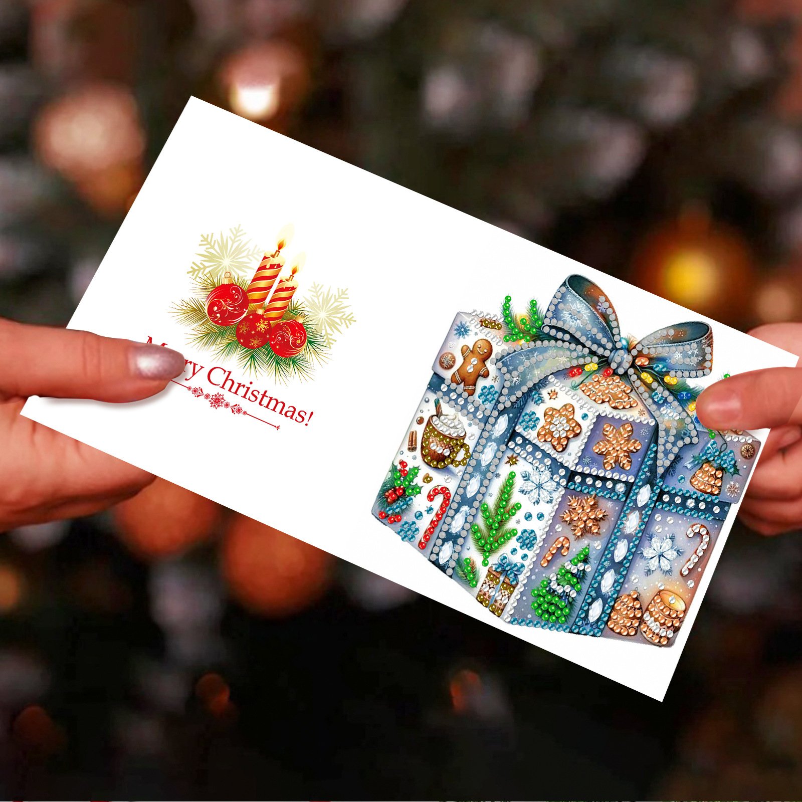 Custom Handmade Birthday Christmas Greeting Card Diamond Painting Printing DIY Diamond Painting Cards
