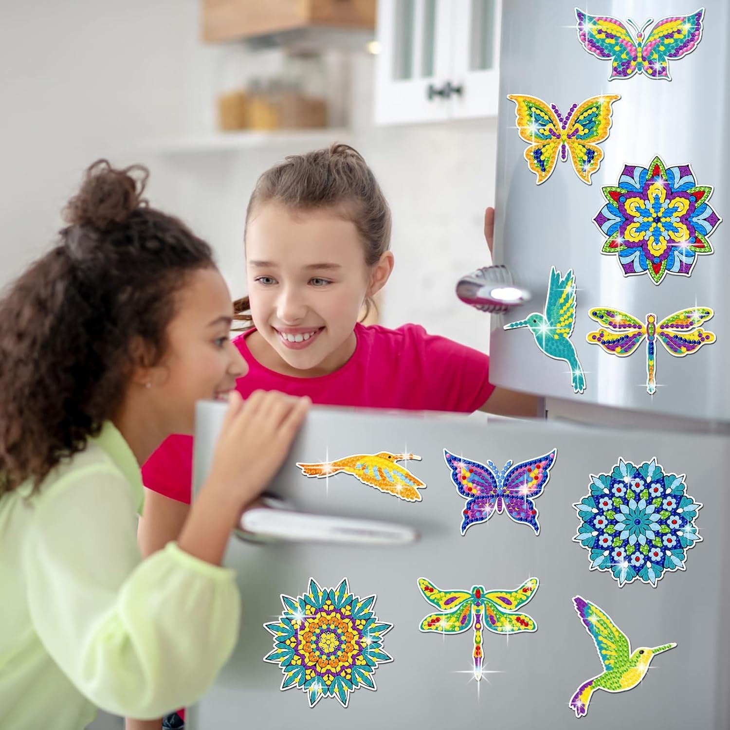 Diy Kids 5D DIY Diamond Kits Paint by Numbers Handmade Sticker Arts and Crafts for Children for Teen Girls and Boys