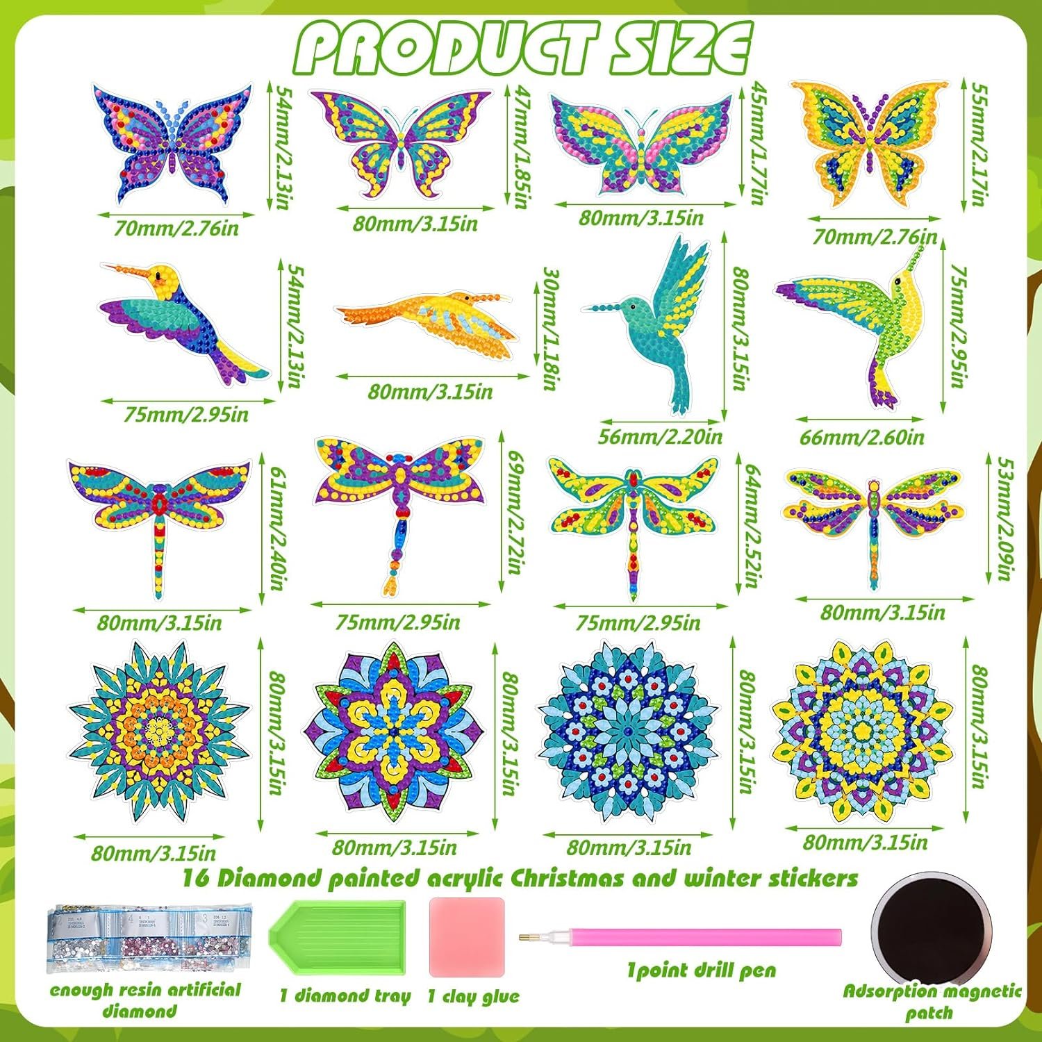 Diy Kids 5D DIY Diamond Kits Paint by Numbers Handmade Sticker Arts and Crafts for Children for Teen Girls and Boys