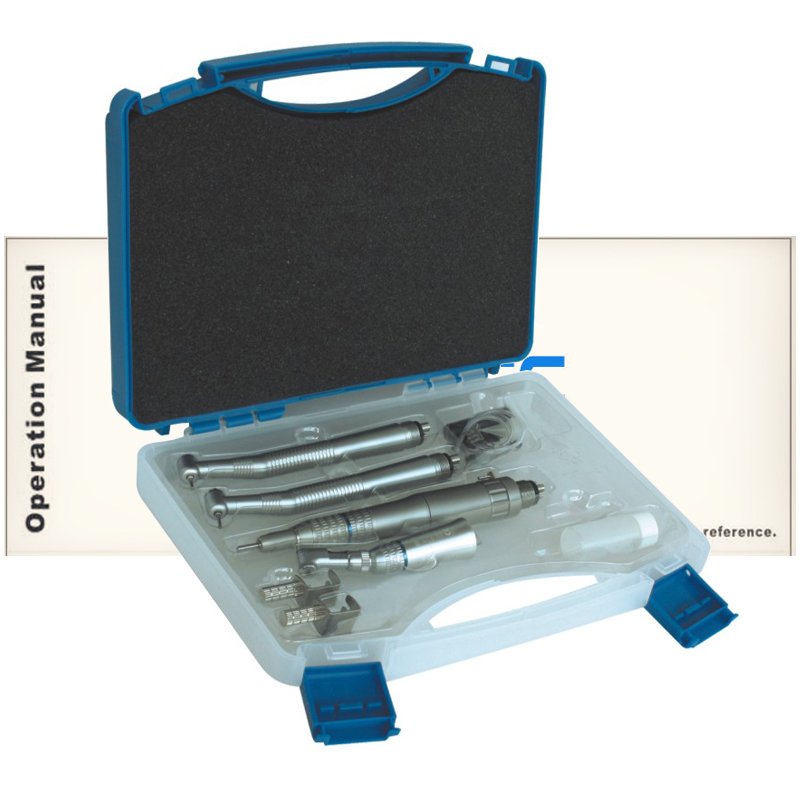 2021 high quality Dental handpiece kits 2 pcs high speed air turbine handpiece and 1 set low speed external handpiece