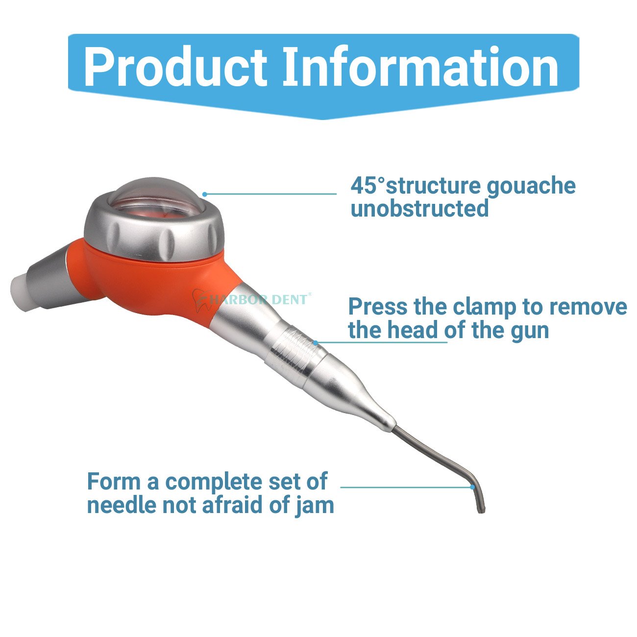 Teeth For Dental Laboratory Polishing Air Polisher Dental scaler Handpiece Dental Air Sand Gun2/4hole