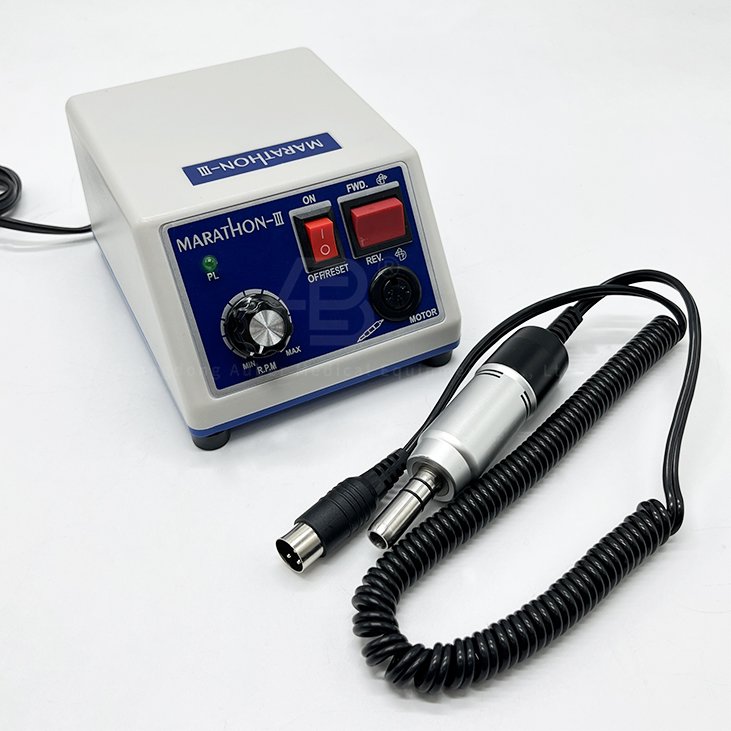 Dental Lab Electric Motor Micromotor Machine N3+108E 35K with contra angle and straight handpiece