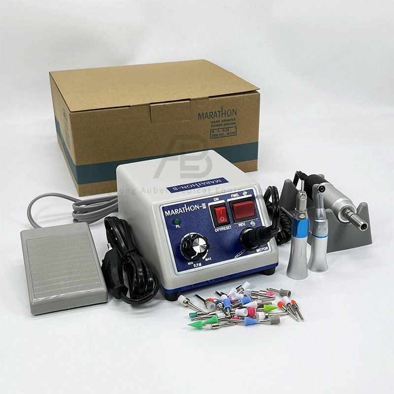 Dental Lab Electric Motor Micromotor Machine N3+108E 35K with contra angle and straight handpiece