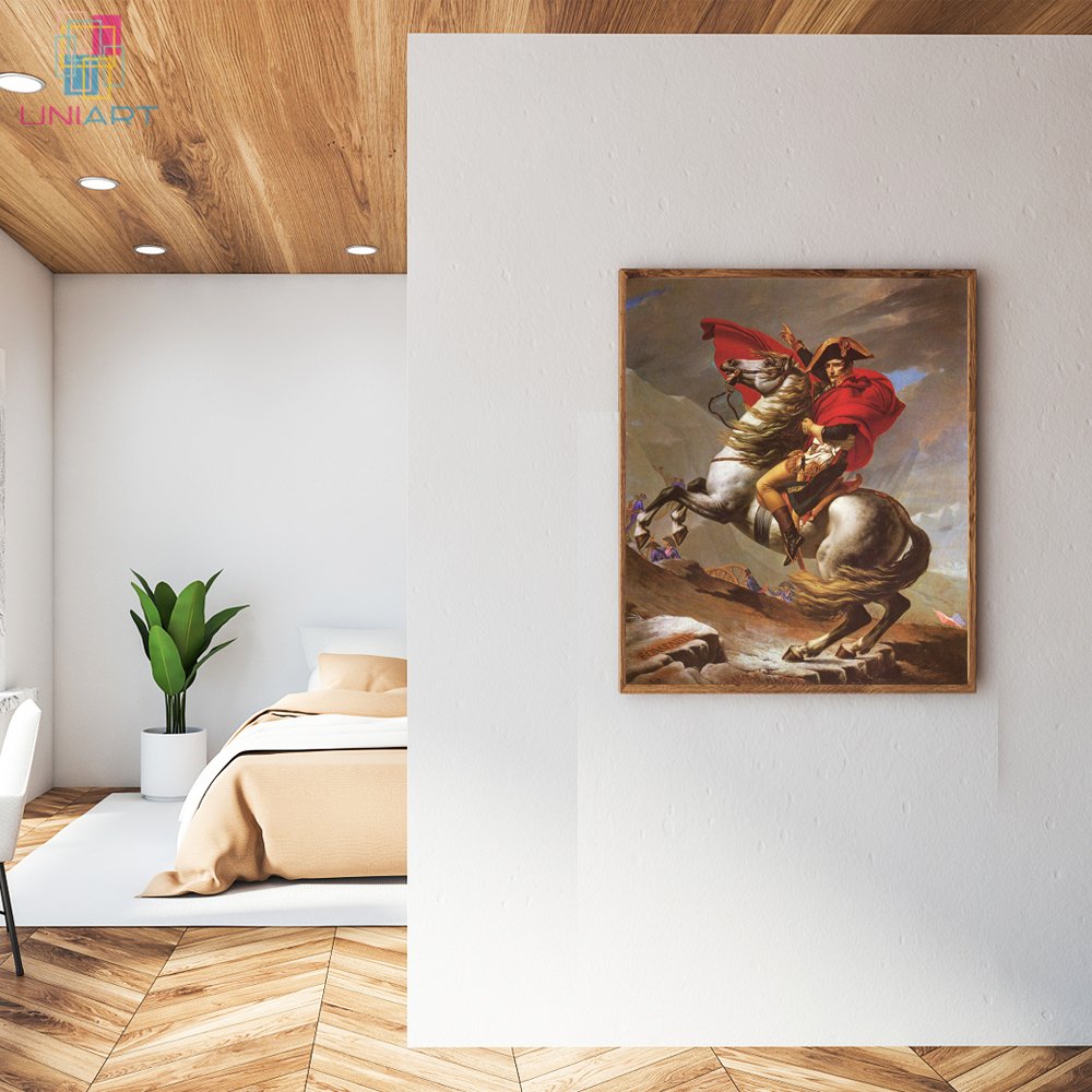 Uniart 100% Hand Painted Wall Art Napoleon Shenzhen Dafen Reproduction Oil Painting Hanging Artwork Wall Paintings For Home