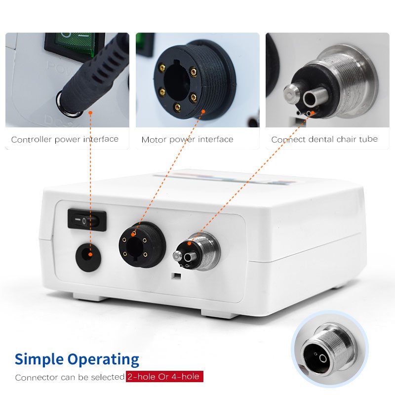 Electric Dental Motor LED Brushless Micro Motor Portable for Dental Chair Clinic Fit For 1:1/1:5/16:1 Handpiece