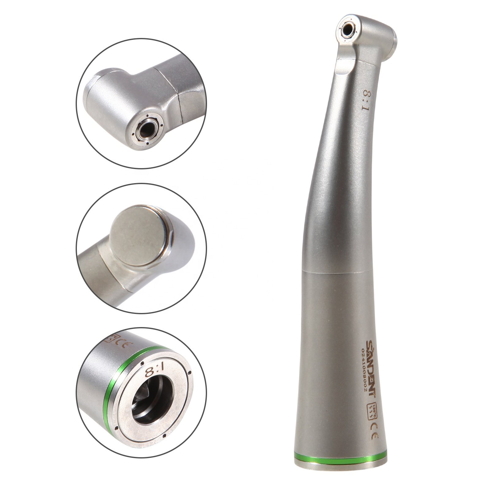 Hot Selling! Dental 8:1 Endo Handpiece Endodontic Contra Angle Push Button Mini Head For Endo Prophy