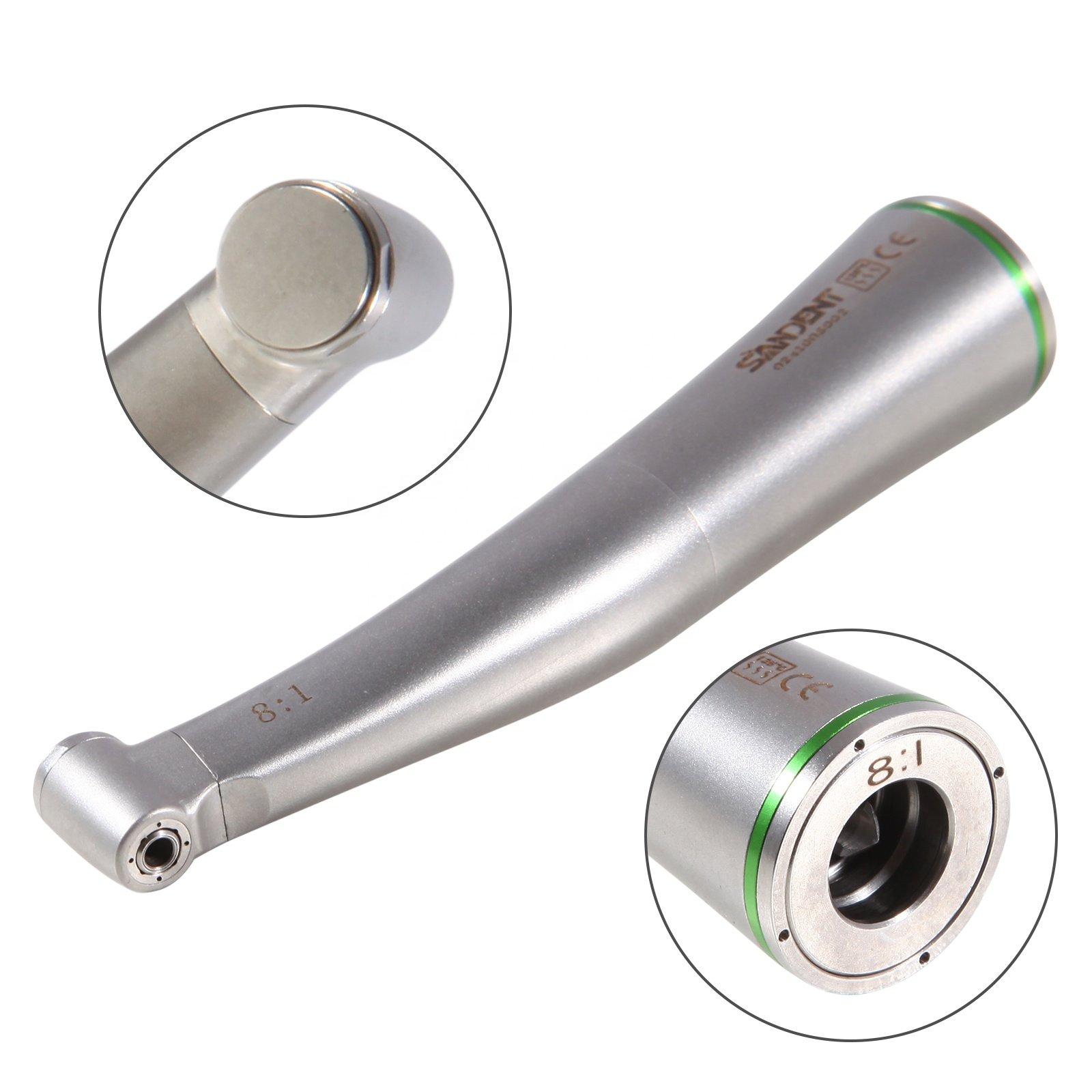 Hot Selling! Dental 8:1 Endo Handpiece Endodontic Contra Angle Push Button Mini Head For Endo Prophy