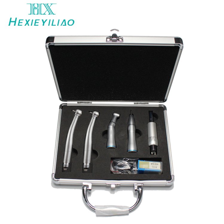 Professional and practical clinic equipment low speed and high speed 4-hole turbo handpiece dental