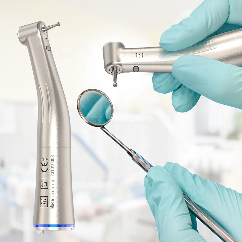 Hot Max X25L 1:1 Ceramic Bearing Low RPM Fiber Optic Handpiece Customized Color Logo Handpiece for Dental Clinic